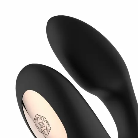 Rosy Gold C-Shape Black, višezonski vibrator sa luksuznom kutijom za punjenje