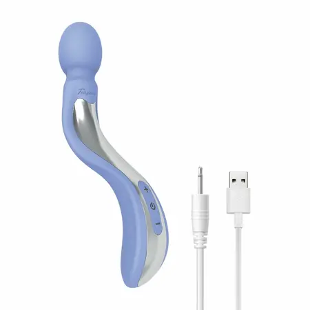Teazers Curved Wand Lavender, ergonomski silikonski vibrirajući masažer