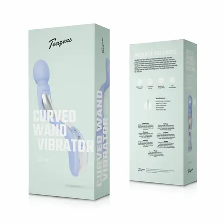 Teazers Curved Wand Lavender, ergonomski silikonski vibrirajući masažer