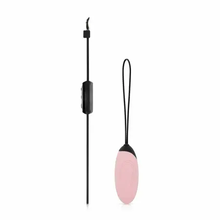 LUV EGG Pink bežični silikonski intimni stimulator sa daljinskim upravljačem u obliku sata
