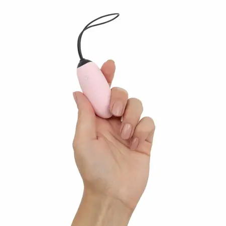 LUV EGG Pink bežični silikonski intimni stimulator sa daljinskim upravljačem u obliku sata