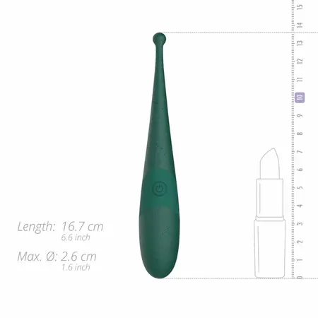 Glov Luna Eco Pin-Point Green punjivi vibrator za preciznu stimulaciju