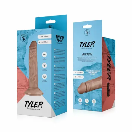 Real Fantasy Tyler savitljivi model, 20 cm, anatomska površina, vakuumska čašica