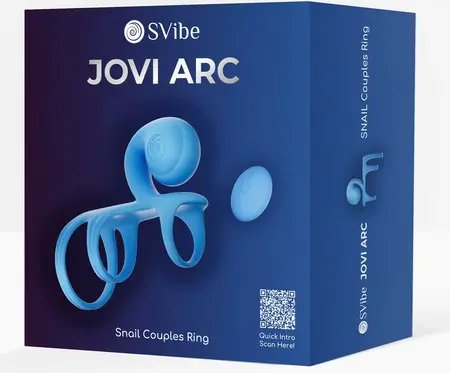 Snail Vibe Jovi Arc intimni prsten za parove Blue Haze, trostruki ArcFit sistem