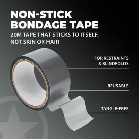 Ouch! PVC Silver Non-Stick Tape 20 m, fleksibilna višenamenska rolna