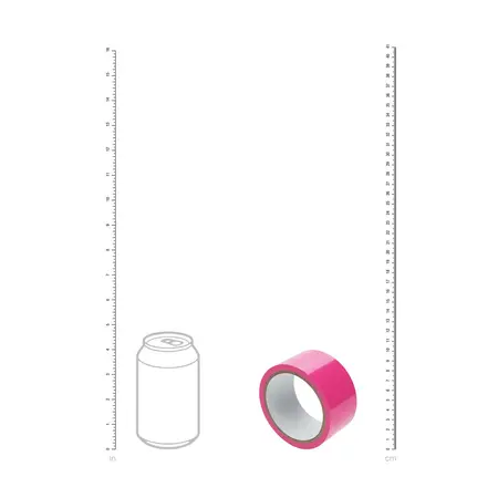 Ouch! PVC traka bez lepka 20m roze, višenamenska nelepljiva traka u rolni