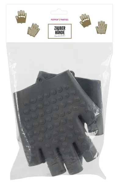 Pipedream Magic Hands Silicone Massage Gloves Grey One Size
