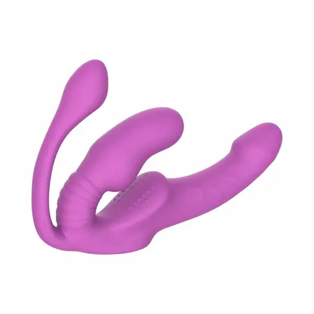 Teazers Strapless Pink intimni sistem sa duplim čepom i daljinskim upravljačem