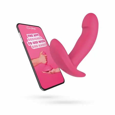 EasyConnect Ivy nosivi intimni stimulator na upravljanje preko aplikacije, ljubičasti, kompaktni