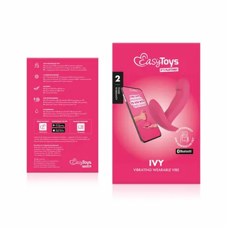 EasyConnect Ivy nosivi intimni stimulator na upravljanje preko aplikacije, ljubičasti, kompaktni
