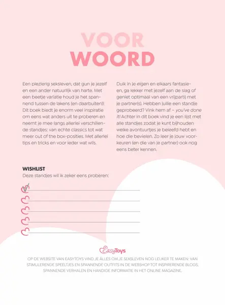 Boekenkast Kamasutra Bucketlist knjiga sa 75 ilustrovanih ideja za poze, holandsko izdanje