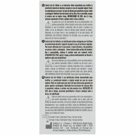 Control Infinity lubrikant na bazi silikona 75ml za dugotrajan osećaj prijatnosti