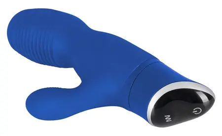 Pepper Parties Brother Louie plavi silikonski vibrator sa dva motora 18cm