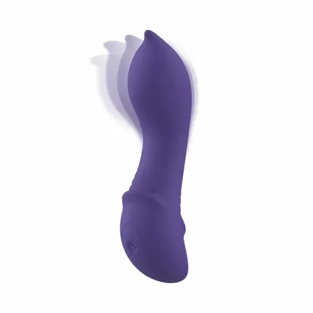 Teazers Curling Mini Vibrator Midnight Violet - Compact Precision Device