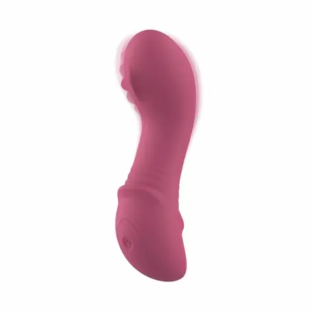 Teazers Rolling Mini Vibrator Raspberry Pink, kompaktni ergonomski masažer