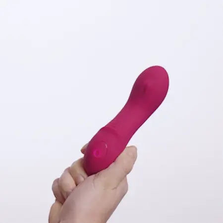 Teazers Rolling Mini Vibrator Raspberry Pink, kompaktni ergonomski masažer