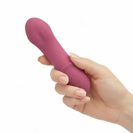 Teazers Rolling Mini Vibrator Raspberry Pink, kompaktni ergonomski masažer