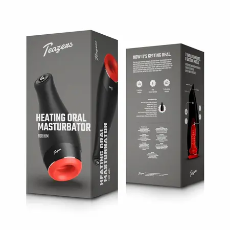 Teazers oralni stimulator sa funkcijom grejanja crni, višenamenski, ergonomski i sa zagrevanjem