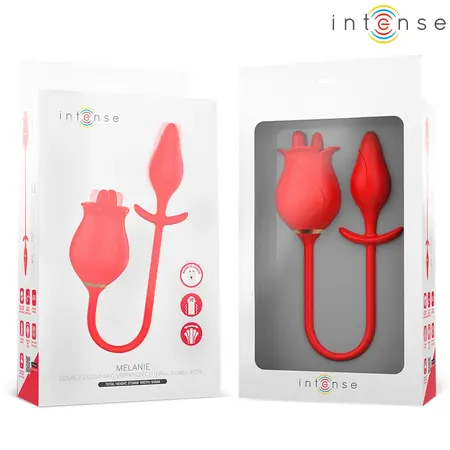 Intense Melanie dualni stimulator sa cik cak pokretima i 10 modova rada, roze