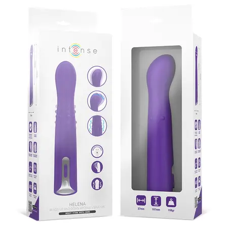 Intense Helena Up & Down vibrator sa kuglicama 13.5 cm ljubičasti