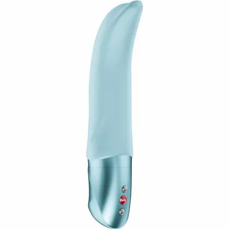 Fun Factory Diva Dolphin Ice Blue - Curved Silicone Vibrating Model