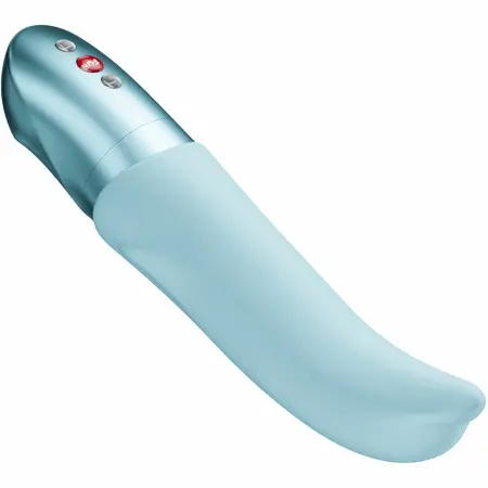 Fun Factory Diva Dolphin Ice Blue - Curved Silicone Vibrating Model