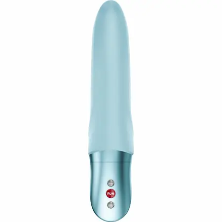 Fun Factory Diva Dolphin Ice Blue - Curved Silicone Vibrating Model
