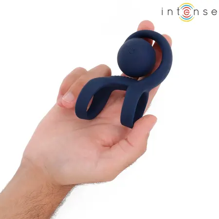 INTENSE Tyson silikonski vibrirajući prsten prečnika 3.2 cm sa 10 modova vibracije i vodootpornim dizajnom