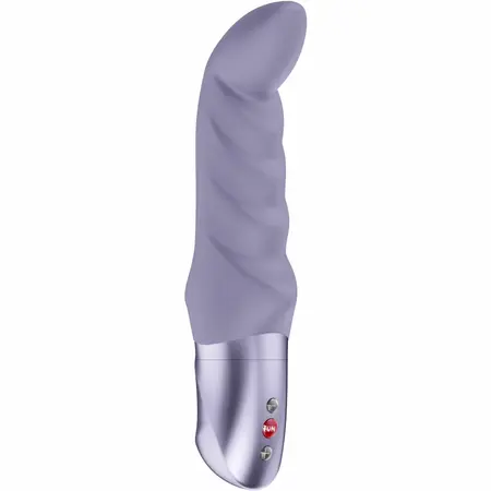 Fun Factory Abby G Light Violet - Curved Vibrating Device, Ribbed Texture, 18.8 cm