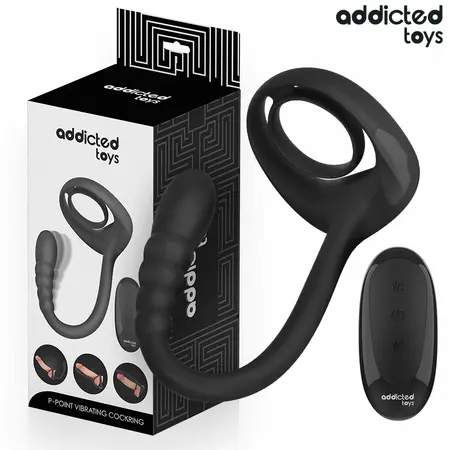 Addicted Toys P Spot prsten sa dva motora i daljinskim upravljačem medicinski silikon 215 mm