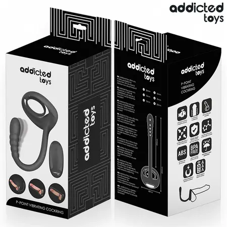 Addicted Toys P Spot prsten sa dva motora i daljinskim upravljačem medicinski silikon 215 mm