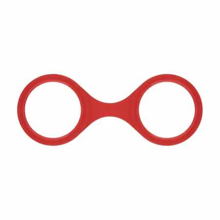 EasyToys fleksibilne silikonske lisice u crvenoj boji, podesivi mekani model