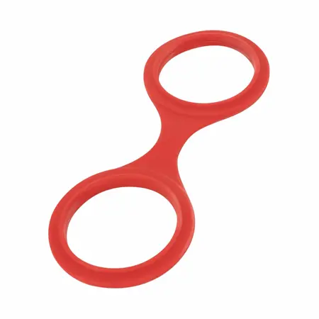 EasyToys fleksibilne silikonske lisice u crvenoj boji, podesivi mekani model