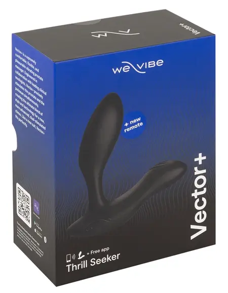 We-Vibe Vector+ Charcoal Black Flexible Dual-Motor Intimate Device