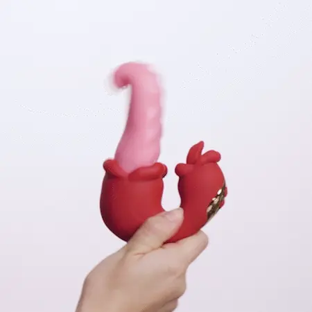 Teazers Double Tongue Pink silikonski intimni stimulator sa dvostrukim delovanjem