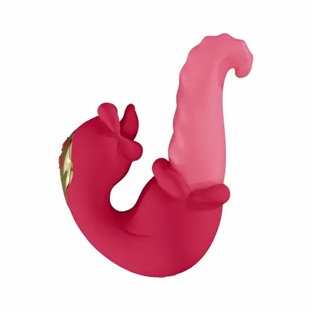 Teazers Double Tongue Pink silikonski intimni stimulator sa dvostrukim delovanjem