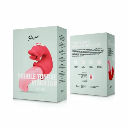Teazers Double Tongue Pink silikonski intimni stimulator sa dvostrukim delovanjem