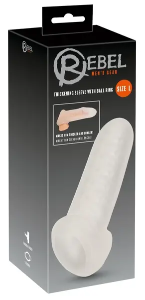 Rebel Thickening Intimate Sleeve L providna zadebljavajuća navlaka 16.5 cm od rastegljivog TPE materijala