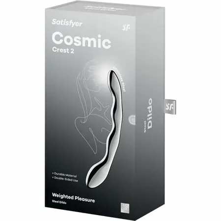 Satisfyer Cosmic Crest 2 Čelični Dvostrani Intimni Masažni Štapić 20.5cm
