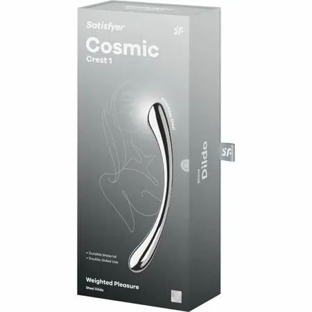 Satisfyer Cosmic Crest 1 dvostrani intimni masažer od nerđajućeg čelika 21cm