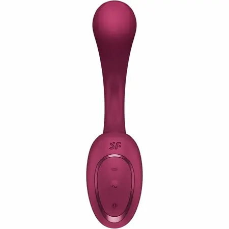 Satisfyer G for Goddess 2 intimni masažer sa dva motora, bordo silikon