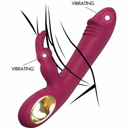 TOYJOY Taygeta luksuzni silikonski stimulator sa dvostrukim delovanjem, punjivi, u prelepoj ljubičastoj boji