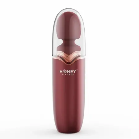 HoneyPlayBox Stormi crveni masažer sa funkcijom grejanja, 9 modova vibracije i magnetnim punjenjem