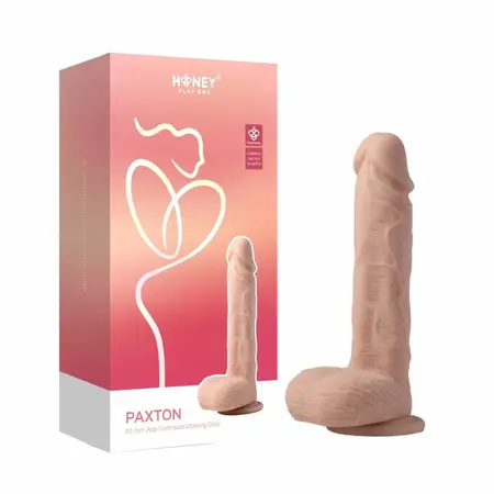 HoneyPlayBox Paxton rotirajuća i vibrirajuća intimna mašina od silikona, 21.9 cm