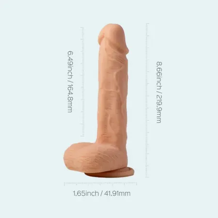 HoneyPlayBox Paxton rotirajuća i vibrirajuća intimna mašina od silikona, 21.9 cm