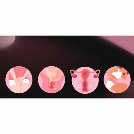 Honey Play Box PUFF pametni Kegel trenažer u crvenoj boji sa podesivim sistemom kontrole preko aplikacije