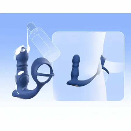 HoneyPlayBox Cyrus Pro Thrusting Anal Massager Black Silicone App-Controlled