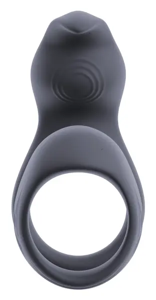 beau coeur Vylor RC silikonski intimni prsten sa dva motora, crni, 13.5 cm