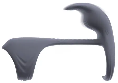 beau coeur Vylor RC silikonski intimni prsten sa dva motora, crni, 13.5 cm