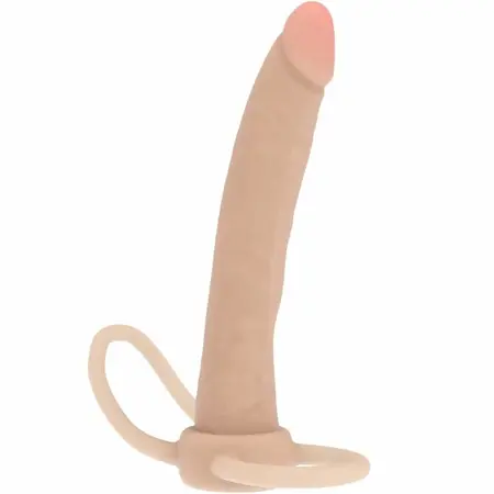 ToyJoy Get Real Double Trouble dvostrani silikonski model 16cm bež